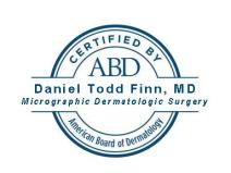 Daniel Finn, MD certified by the American Board of Dermatology